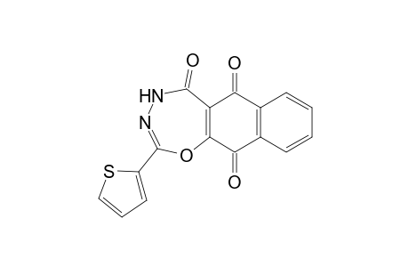 2-(Thiophen-2-yl)naphtho[2,3-f][1,3,4]oxadiaz-epine-5,6,11-(4H)-one
