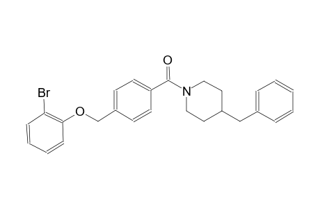 4-benzyl-1-{4-[(2-bromophenoxy)methyl]benzoyl}piperidine