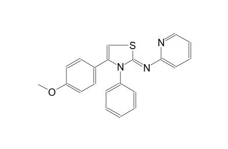 N-((2Z)-4-(4-methoxyphenyl)-3-phenyl-1,3-thiazol-2(3H)-ylidene)-2-pyridinamine