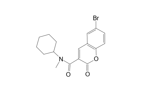2H-Chromene-3-carboxamide, 6-bromo-2-oxo-N-cyclohexyl-N-methyl-