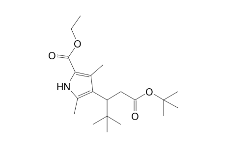 Ethyl 3,5-dimethyl-4-[2',2'-dimethyl-1'-(t-butoxycarbonylmethyl)propyl]-1H-pyrrole-2-carboxylate
