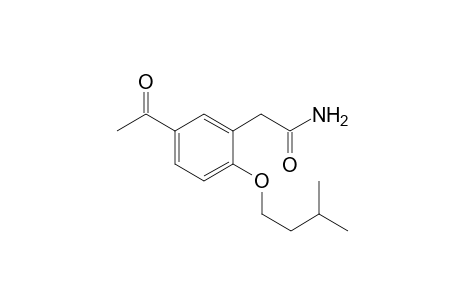 2-(5-acetyl-2-isopentyloxyphenyl)acetamide