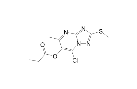 [1,2,4]Triazolo[1,5-a]pyrimidin-6-ol, 7-chloro-5-methyl-2-(methylthio)-, propanoate (ester)