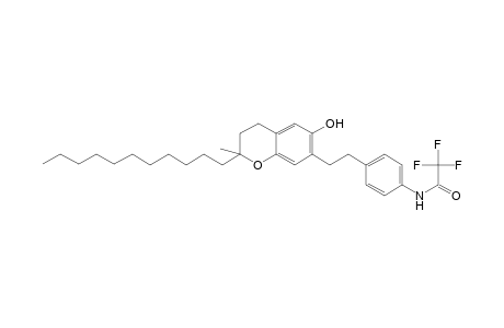 Acetamide, N-[4-[2-(3,4-dihydro-6-hydroxy-2-methyl-2-undecyl-2H-1-benzopyran-7-yl)ethyl]phenyl]-2,2,2-trifluoro-