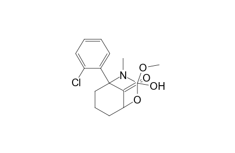5-(o-Chlorophenyl)-3-hydroxy-3-methoxy-4-methyl-2-oxa-4-azabicyclo[3.3.1]nonan-9-one