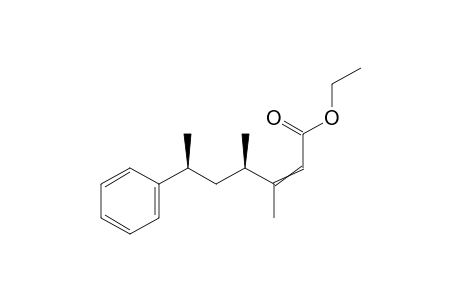 ethyl (4R,6S)-3,4-dimethyl-6-phenyl-hept-2-enoate