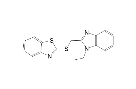 2-([(1-Ethyl-1H-benzimidazol-2-yl)methyl]sulfanyl)-1,3-benzothiazole