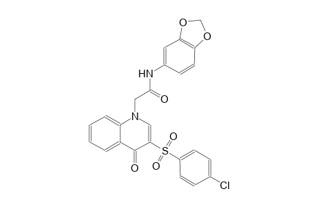 1-quinolineacetamide, N-(1,3-benzodioxol-5-yl)-3-[(4-chlorophenyl)sulfonyl]-1,4-dihydro-4-oxo-
