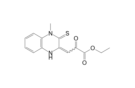 3,4-dihydro-4-methyl-3-thioxo-delta 2b-quinoxalinepyruvic acid, ethyl ester