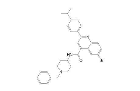 N-(1-benzyl-4-piperidinyl)-6-bromo-2-(4-isopropylphenyl)-4-quinolinecarboxamide