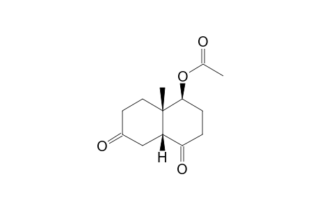 4.beta.-Acetoxy-4a.beta.-methyl-3,4,4a,5,6,7,8a.beta.-hexahydronaphthalene-1-(2H),7(8H)-dione