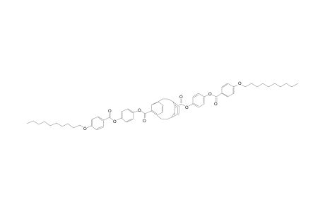 bis[4'-(4"-Decyloxybenzoyl)-oxy]phenyl Tricyclo[8.2.2.2(4,7)]hexadeca-4,6,10,12,13,15-hexaene-5,11-dicarboxylate