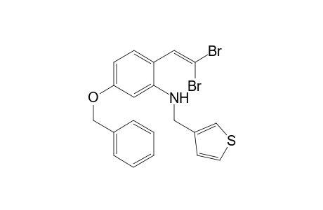 5-(benzyloxy)-2-(2,2-dibromovinyl)-N-(3-thienylmethyl)aniline