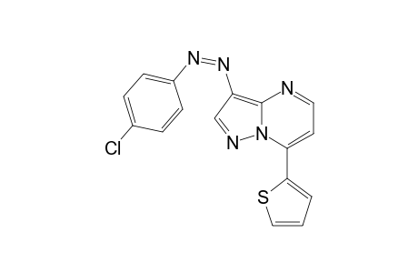 {3'-[(p-Chlorophenyl)azo]-5'-thiophen-2'-yl]pyrazolo[1,5-a]pyrimidine