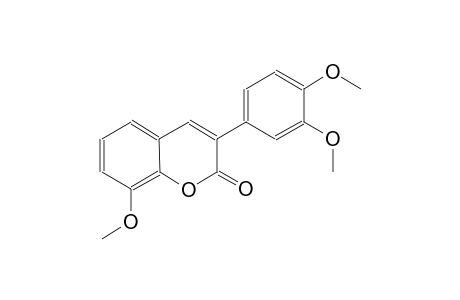 2H-1-benzopyran-2-one, 3-(3,4-dimethoxyphenyl)-8-methoxy-