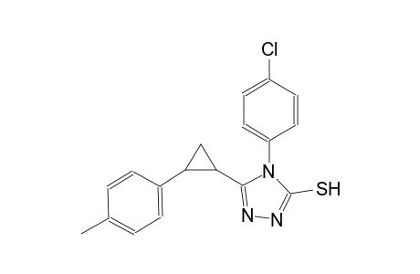 4-(4-chlorophenyl)-5-[2-(4-methylphenyl)cyclopropyl]-4H-1,2,4-triazole-3-thiol