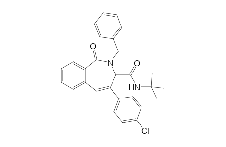 2-Benzyl-N-(tert-butyl)-4-(4-chlorophenyl)-2,3-dihydro-1H-2-benzazepin-1-one-3-carboxamide