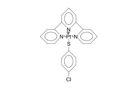 (4-Chloro-thiophenolato)-(2,2':6',2'-terpyridine)-platinum(ii) cation