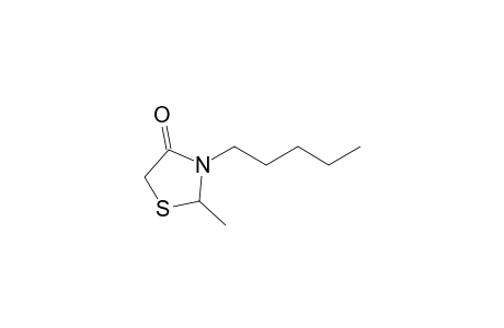 2-Methyl-3-pentyl-4-thiazolidinone