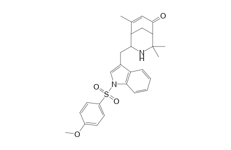 4-{[1'-(4"-Methoxyphenyl)sulfonyl]-1H-Indol-3'-ylmethyl}-2,2,6-trimethyl-3-azabicyclo[3.3.1]non-6-en-8-one