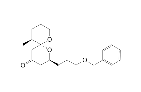 (2S,6R,11S)-2-(3-(Benzyloxy)propyl)-11-methyl-1,7-dioxaspiro-[5.5]undecan-4-one