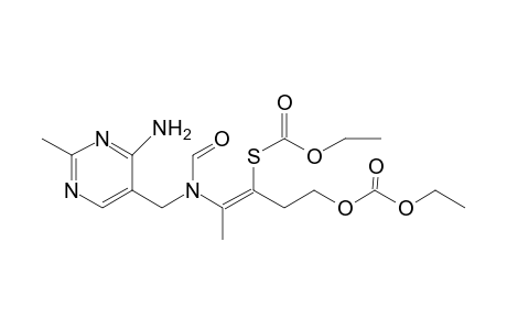 (3Z)-4-[[(4-Amino-2-methyl-5-pyrimidinyl)methyl](formyl)amino]-3-[(ethoxycarbonyl)sulfanyl]-3-pentenyl ethyl carbonate
