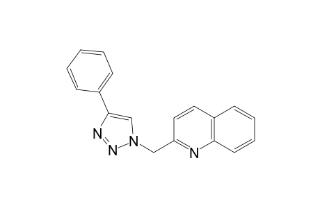 2-((4-phenyl-1H-1,2,3-triazol-1-yl)methyl)quinoline