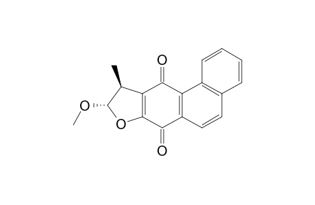 trans-9,10-Dihydro-9-methoxy-10-methylphenanthro[2,3-b]furan-7,11-dione