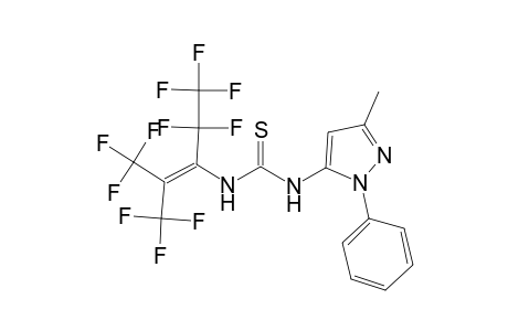1-(5-Methyl-2-phenyl-2H-pyrazol-3-yl)-3-(3,3,3-trifluoro-1-pentafluoroethyl-2-trifluoromethyl-propenyl)-thiourea
