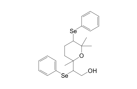 2-[(2-Hydroxy-1-phenylseleno)ethyl]-2,6,6-trimethyl-5-phenylselenotetrahydro-2H-pyran