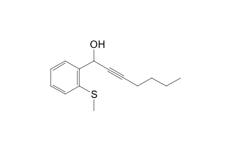 1-(2-(Methylthio)phenyl)hept-2-yn-1-ol