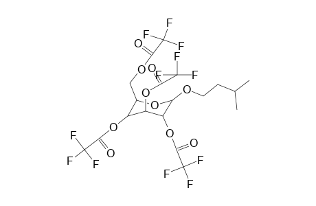 (3R,4S,6R)-2-(isopentyloxy)-6-((2,2,2-trifluoroacetoxy)methyl)tetrahydro-2H-pyran-3,4,5-triyl tris(2,2,2-trifluoroacetate)