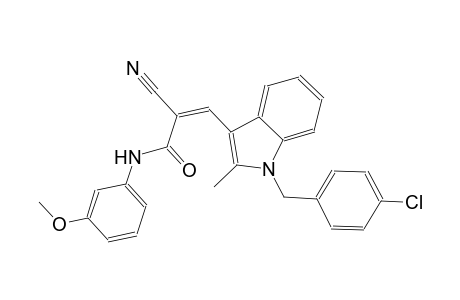 (2Z)-3-[1-(4-chlorobenzyl)-2-methyl-1H-indol-3-yl]-2-cyano-N-(3-methoxyphenyl)-2-propenamide