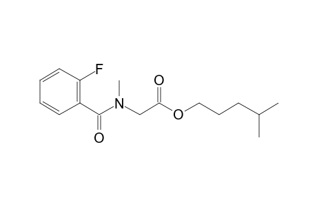 Sarcosine, N-(2-fluorobenzoyl)-, isohexyl ester