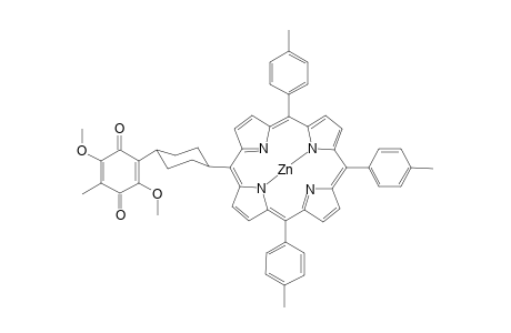{5-[4(e)-(2,3-Dimethoxy-5-methyl-1,4-benzoquinon-3-yl)cyclohex-(e)-yl]-10,15,20-tris(4-methylphenylene)porphyrinato}zinc(II)