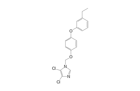 1H-Imidazole, 4,5-dichloro-1-[[4-(3-ethylphenoxy)phenoxy]methyl]-