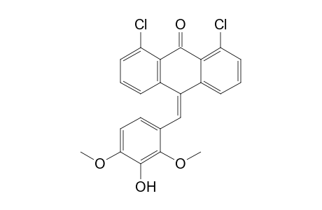 1,8-Dichloro-10-(3-hydroxy-2,4-dimethoxybenzylidene)-10H-anthracen-9-one