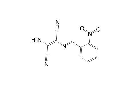 (2E)-2-Amino-3-([(E)-(2-nitrophenyl)methylidene]amino)-2-butenedinitrile