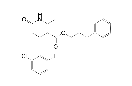 3-phenylpropyl 4-(2-chloro-6-fluorophenyl)-2-methyl-6-oxo-1,4,5,6-tetrahydro-3-pyridinecarboxylate