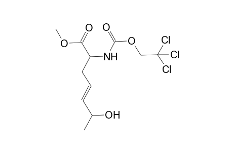 (E/Z)-2-(2,2,2-Trichloroethoxycarbonylamino)-6-hydroxyhept-4-enoic acid methyl ester