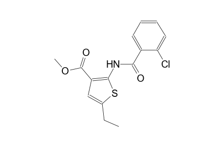 methyl 2-[(2-chlorobenzoyl)amino]-5-ethyl-3-thiophenecarboxylate