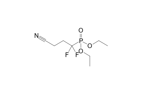 4-Diethoxyphosphoryl-4,4-bis(fluoranyl)butanenitrile