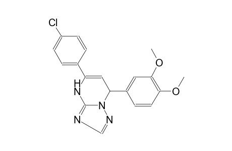 [1,2,4]triazolo[1,5-a]pyrimidine, 5-(4-chlorophenyl)-7-(3,4-dimethoxyphenyl)-4,7-dihydro-