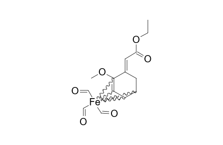 TRICARBONYL-[(2,3,4,5-ETA)-1-ETHOXYCARBONYLMETHYLIDENE-2-METHOXY-2,4-CYCLOHEXADIENYLIODENE]-IRON(O)