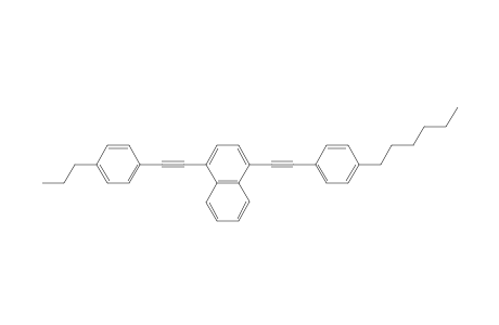 1-(4-n-hexylphenylethynyl)-4-(4-n-propylphenylethynyl)naphthalene