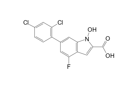 6-(2,4-dichlorophenyl)-4-fluoro-1-hydroxy-1H-indole-2-carboxylic acid