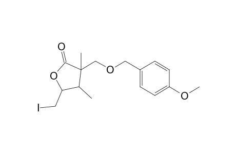 (+-)-3-(4-Methoxybenzyl)oxymethyl-3,4.alpha.-dimethyl-5-iodomethyltetrahydro-2(3H)-furanone