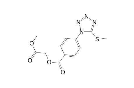 2-methoxy-2-oxoethyl 4-[5-(methylsulfanyl)-1H-tetraazol-1-yl]benzoate