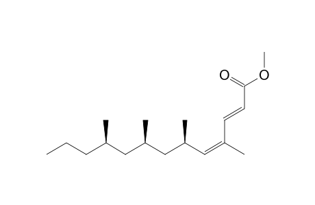 Methyl (2E,4Z)-syn,syn-4,6,8,10-tetramethyltrideca-2,4-dienoate