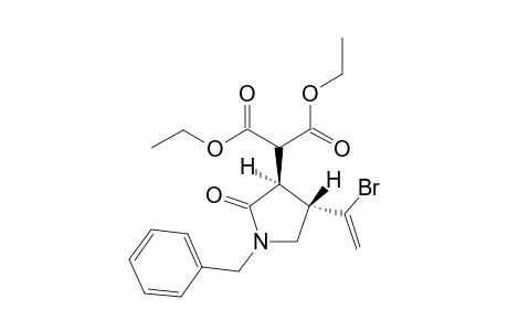 Diethyl 2-(1-benzyl-trans-4-(1-bromovinyl)-2-oxopyrrolidin-3-yl)malonate